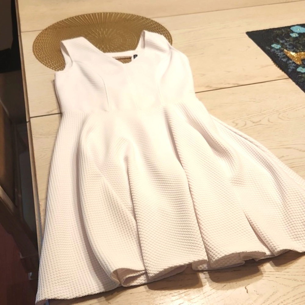 Aqua Brand White Summer Dress M NWOT